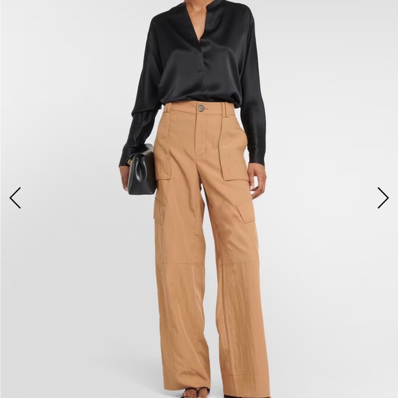 Vince satin band collar blouse - size xs - Picture 7 of 12